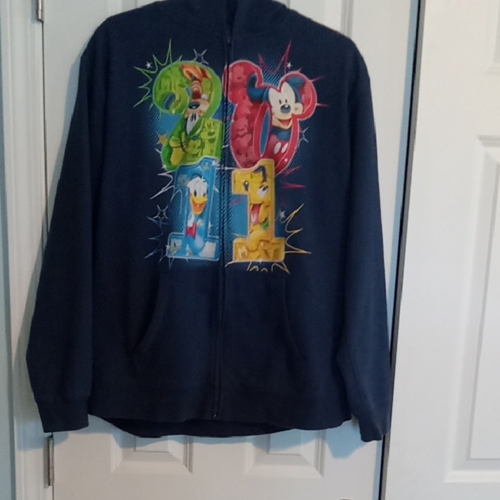 Disney Women's Sweatshirt - Pink and Blue